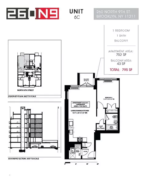 260 N 9th St #6C, Brooklyn, NY 11211