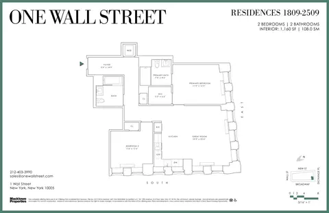 1 Wall St #2309, New York, NY 10005