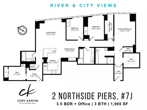 2 Northside Piers #7J, Brooklyn, NY 11249