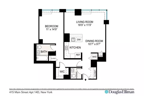 415 Main St #14D, New York, NY 10044