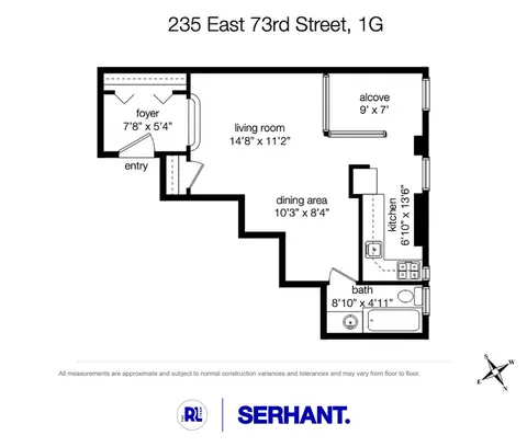 235 E 73rd St #1G, New York, NY 10021