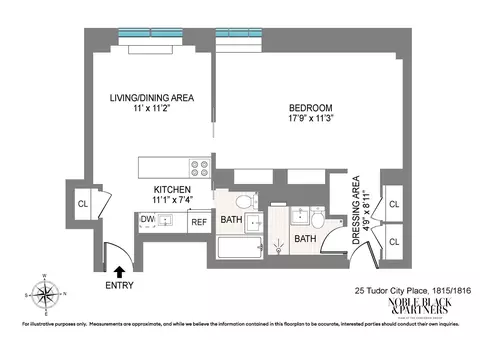 25 Tudor City Pl #1815/1816, New York, NY 10017