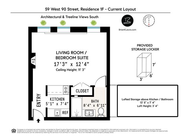 59 W 90th St #1F, New York, NY 10024