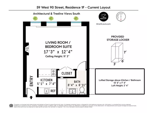 59 W 90th St #1F, New York, NY 10024