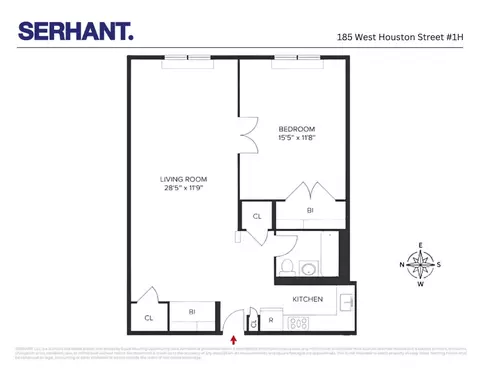 185 W Houston St #1H, New York, NY 10014