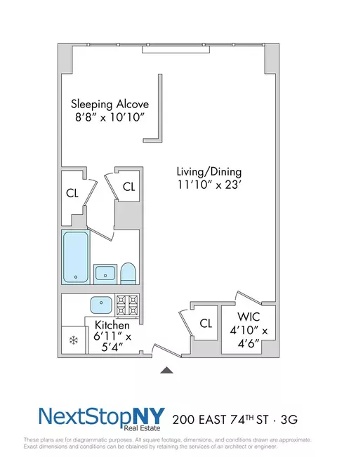 200 E 74th St #3G, New York, NY 10021
