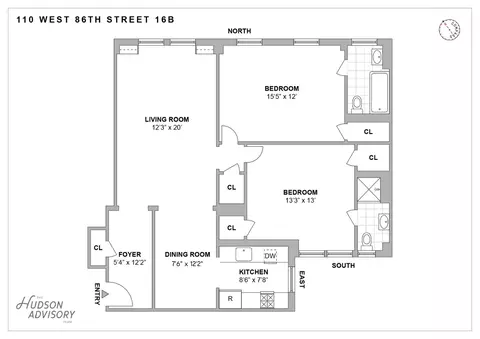 110 W 86th St #16B, New York, NY 10024
