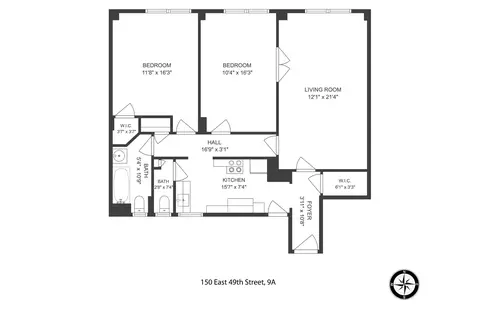 150 E 49th St #9A, New York, NY 10017