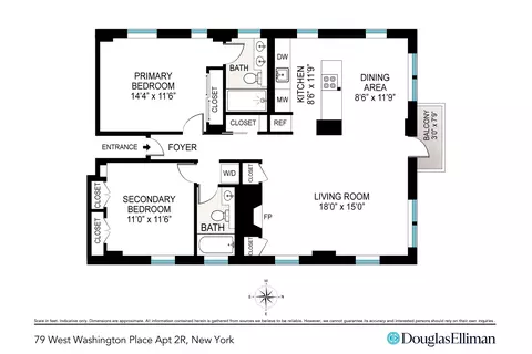 79 W Washington Pl #2R, New York, NY 10011