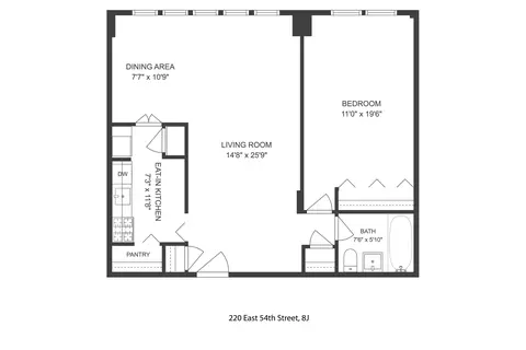 220 E 54th St #8J, New York, NY 10022