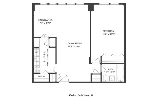 220 E 54th St #8J, New York, NY 10022