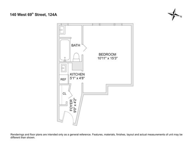 140 W 69th St #124A, New York, NY 10023