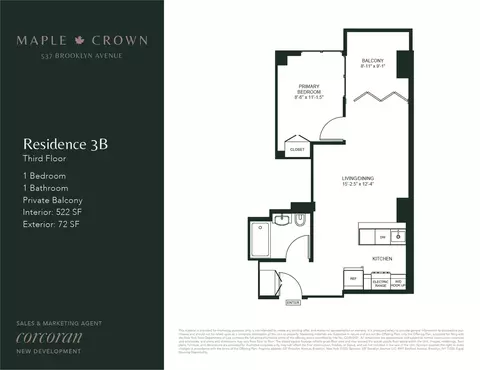 537 Brooklyn Ave #3B, Brooklyn, NY 11225