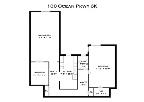 100 Ocean Pkwy #6K, Brooklyn, NY 11218