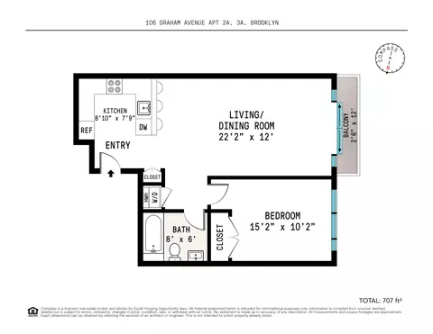 106 Graham Ave #2F, Brooklyn, NY 11206