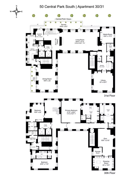 50 Central Park S #30/31, New York, NY 10019