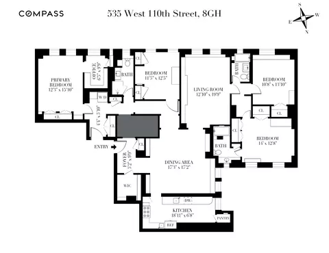535 W 110th St #8GH, New York, NY 10025