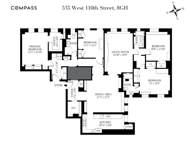 535 W 110th St #8GH, New York, NY 10025
