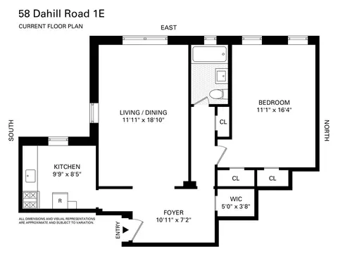 58 Dahill Rd #1E, Brooklyn, NY 11218