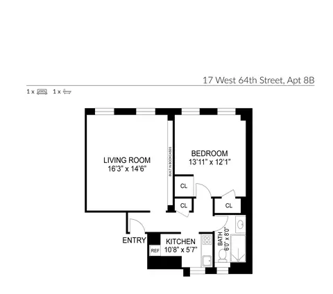 17 W 64th St #8-B, New York, NY 10023
