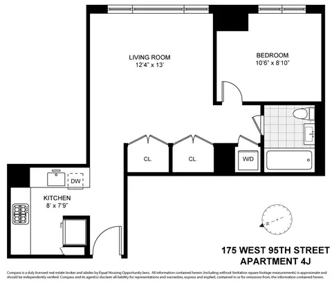 175 W 95th St #4J, New York, NY 10025