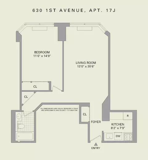 630 1st Ave #17J, New York, NY 10016