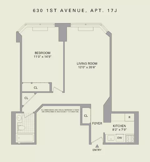 630 1st Ave #17J, New York, NY 10016