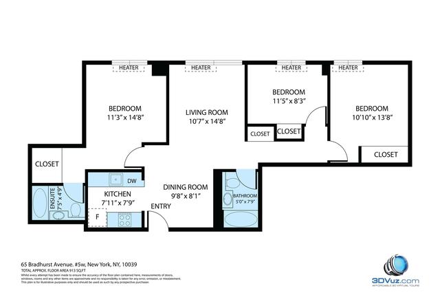 68 Bradhurst Ave #5W, New York City, NY 10030