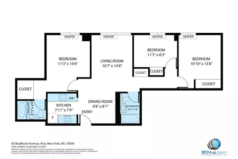 68 Bradhurst Ave #5W, New York City, NY 10030