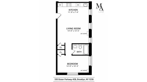 510 Ocean Pkwy #2B, Brooklyn, NY 11218