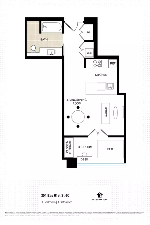 301 E 61st St #6C, New York, NY 10065