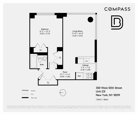 350 W 50th St #23I, New York, NY 10019