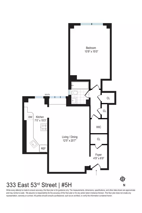 333 E 53rd St #5H, New York, NY 10022