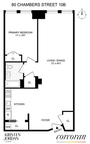 80 Chambers St #10B, New York, NY 10007