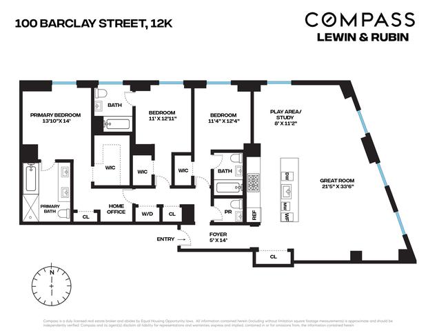 100 Barclay St #12K, New York, NY 10007