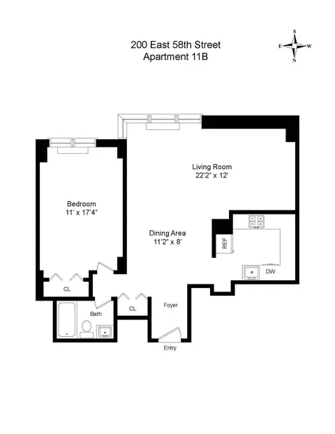 200 E 58th St #11B, New York, NY 10022