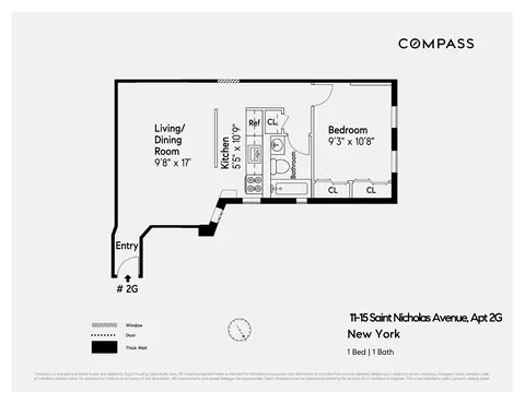 11 St Nicholas Ave #2G, New York, NY 10026