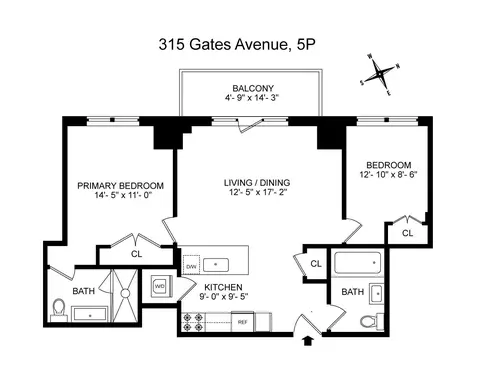 315 Gates Ave #5P, Brooklyn, NY 11216