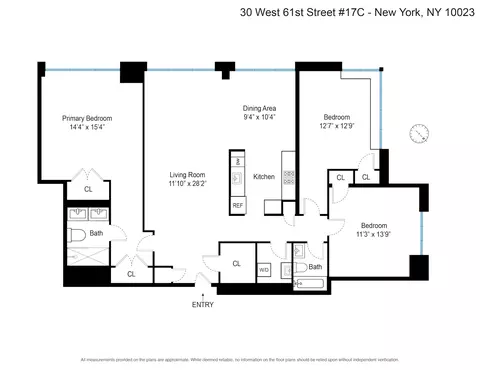 30 W 61st St #17C, New York, NY 10023