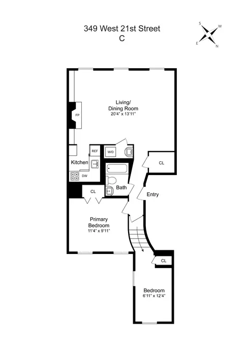 349 W 21st St #C, New York, NY 10011