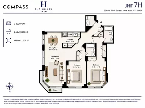 250 W 90th St #7H, New York, NY 10024