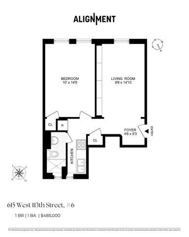 615 W 113th St #16, New York, NY 10025