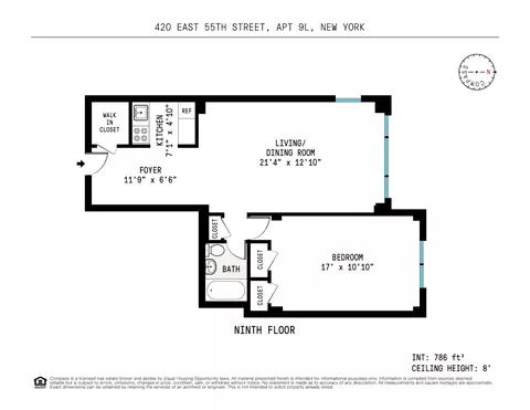 420 E 55th St #9L, New York, NY 10022