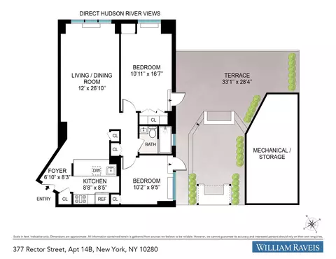 377 Rector Pl #14-B, New York, NY 10280