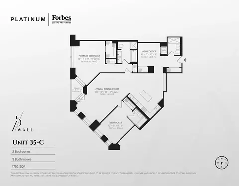 75 Wall St #35C, New York, NY 10005