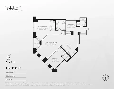 75 Wall St #35C, New York, NY 10005