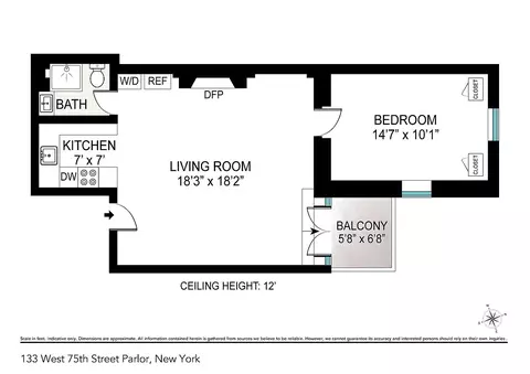 133 W 75th St #PARLOUR, New York, NY 10023