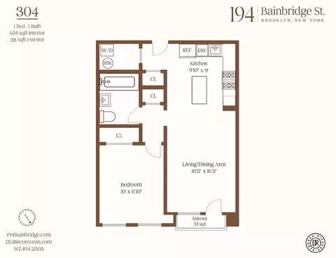 194 Bainbridge St #304, Brooklyn, NY 11233
