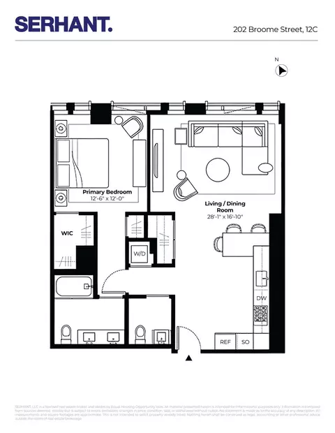 202 Broome St #12C, New York, NY 10002