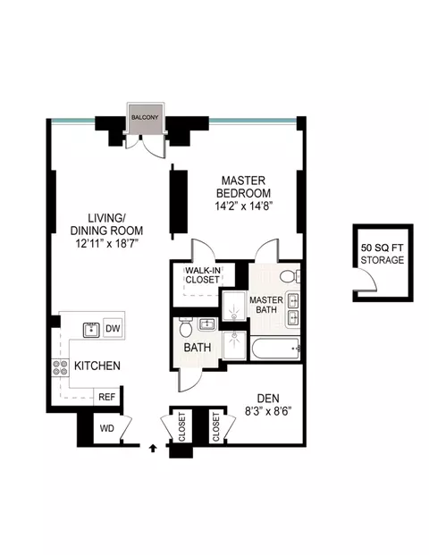 454 W 54th St #4-G, New York, NY 10019